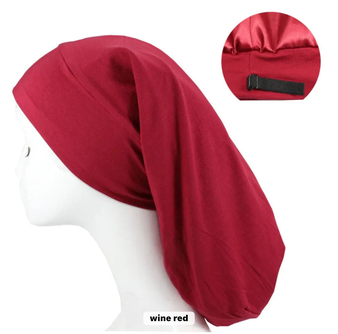 Satin Lined Loc Cap - Large