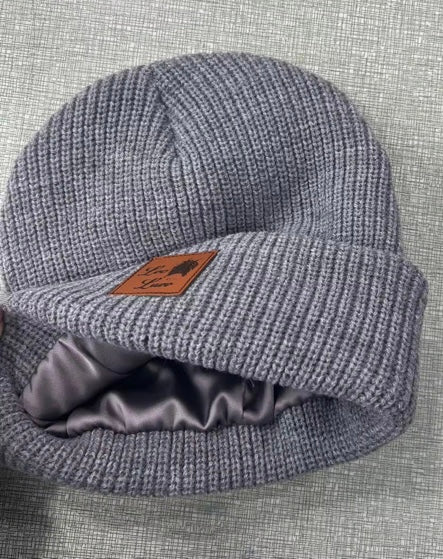 (SALE) Satin Lined Beanie