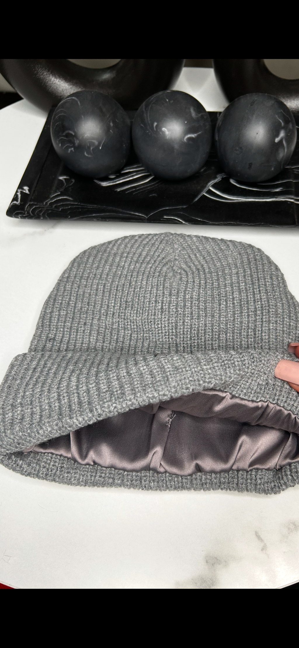(SALE) Satin Lined Beanie