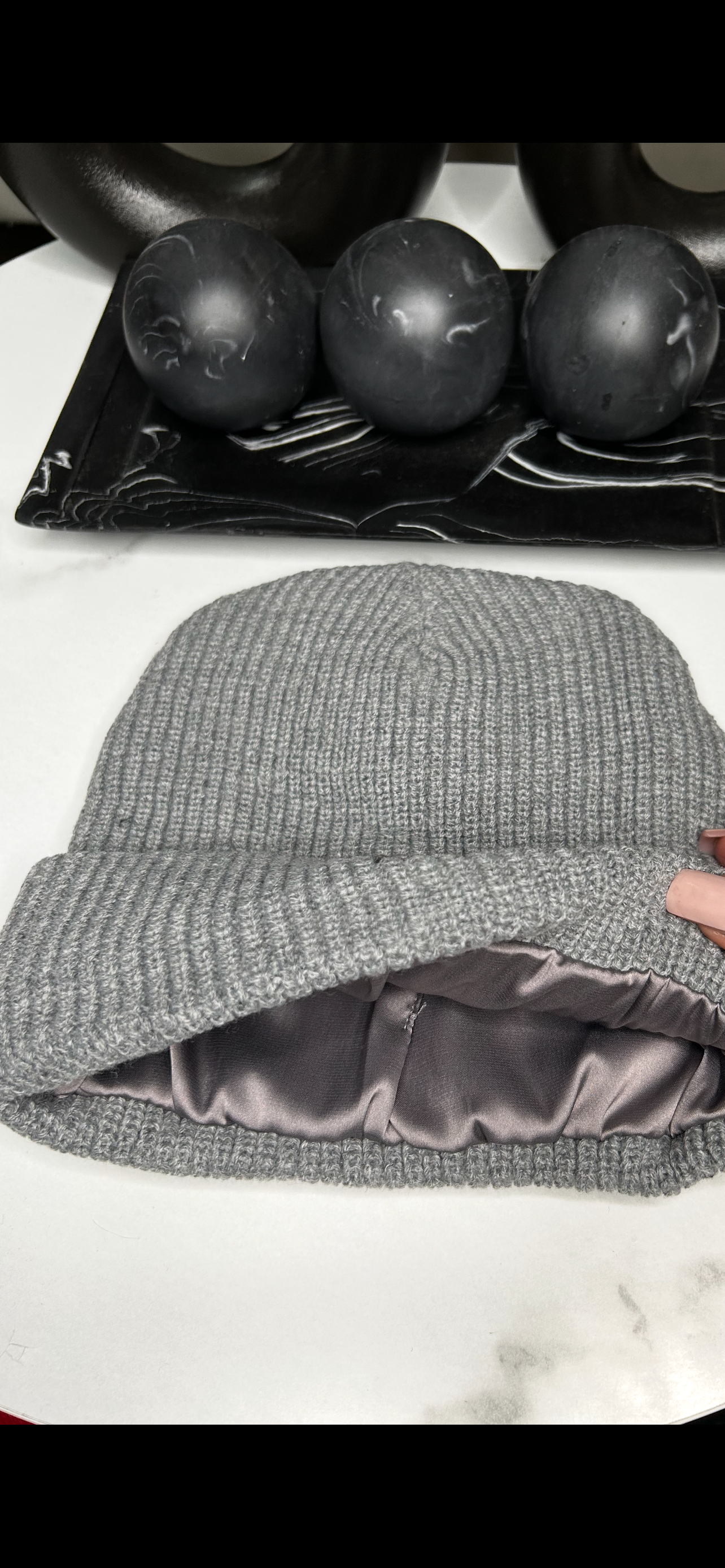(SALE) Satin Lined Beanie